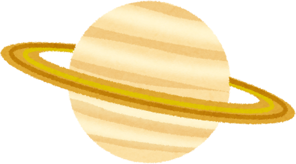 Hand Drawn Illustration of Planet Saturn